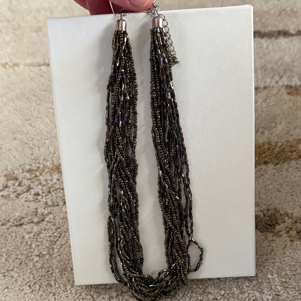 Premier Designs Multi-Strand Black Necklace